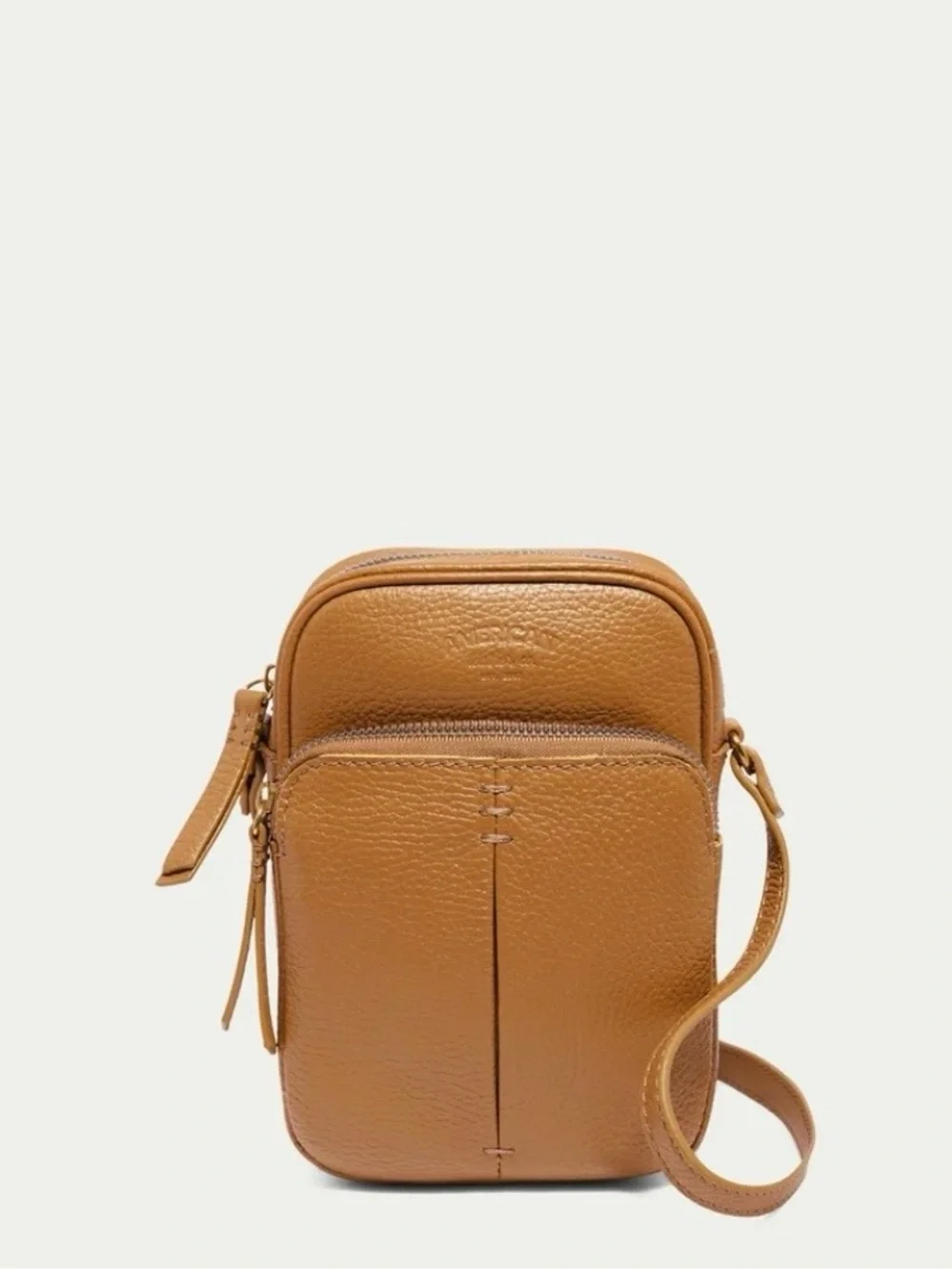 American Leather Co. Cleveland Crossbody Cafe Latte